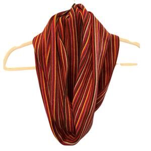 Coldwater Creek Multicolor Infinity Scarf Striped‎ Tight Knit Circle Casual Boho